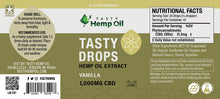 Load image into Gallery viewer, Tasty Hemp Oil – Tasty Drops Vanilla | CBD Oil Tincture [Full Spectrum]
