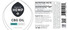 Load image into Gallery viewer, Made by Hemp: CBG Oil Tincture (1000mg)
