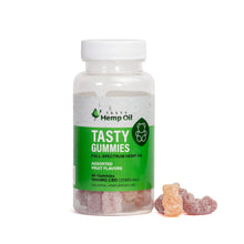 Load image into Gallery viewer, Tasty Hemp Oil Gummies 40ct (25mg each, 1000mg CBD Total)
