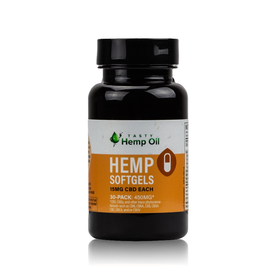 Tasty Hemp Oil Softgels 30-Pack (450mg CBD)